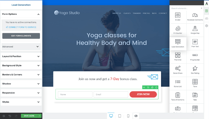 WP Front End Editor - Thrive Architect