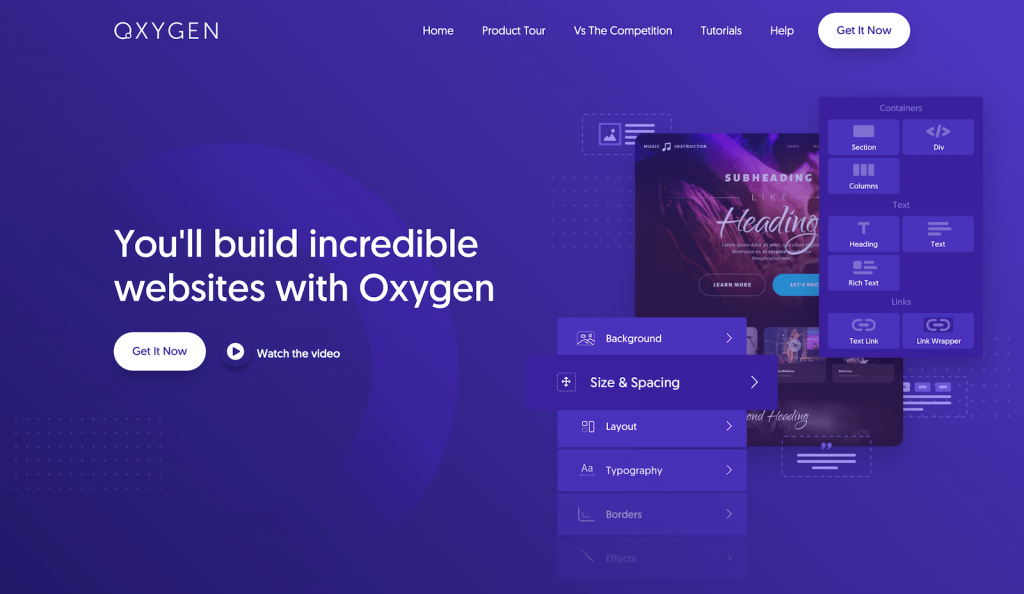 Oxygen WordPress page builder