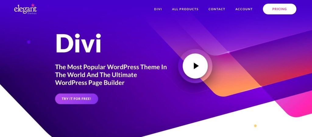 Divi builder to build website from scratch