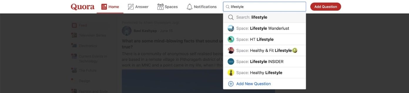 Topic finding on Quora to Build a website from Scratch