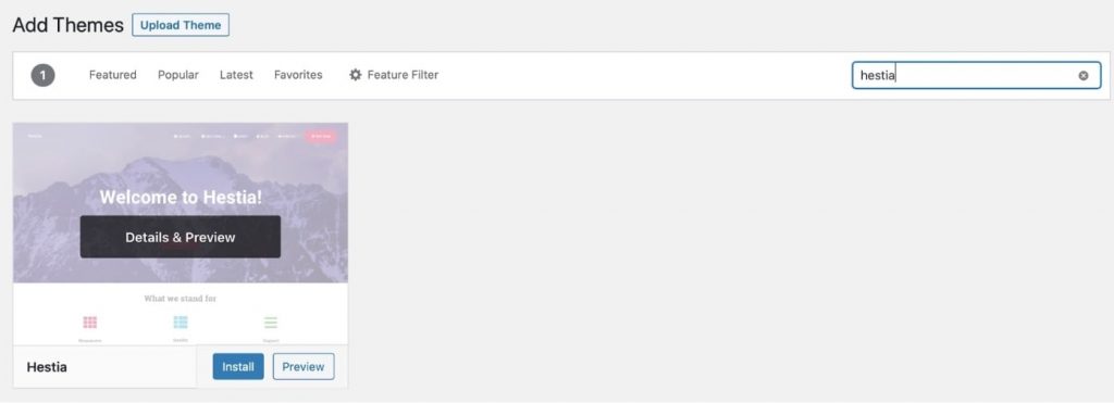 Add themes in WordPress