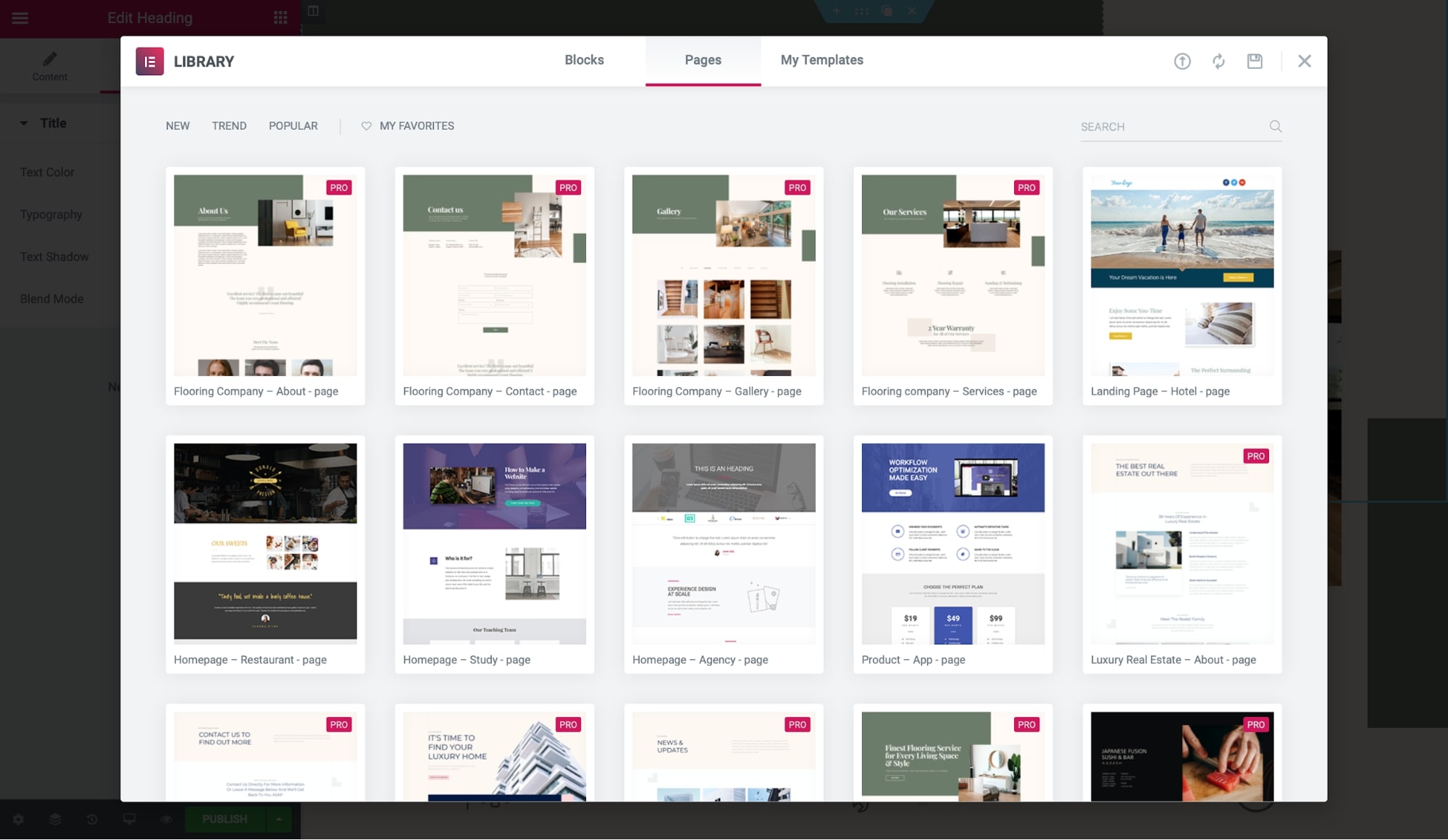 Elementor Premium Template Library
