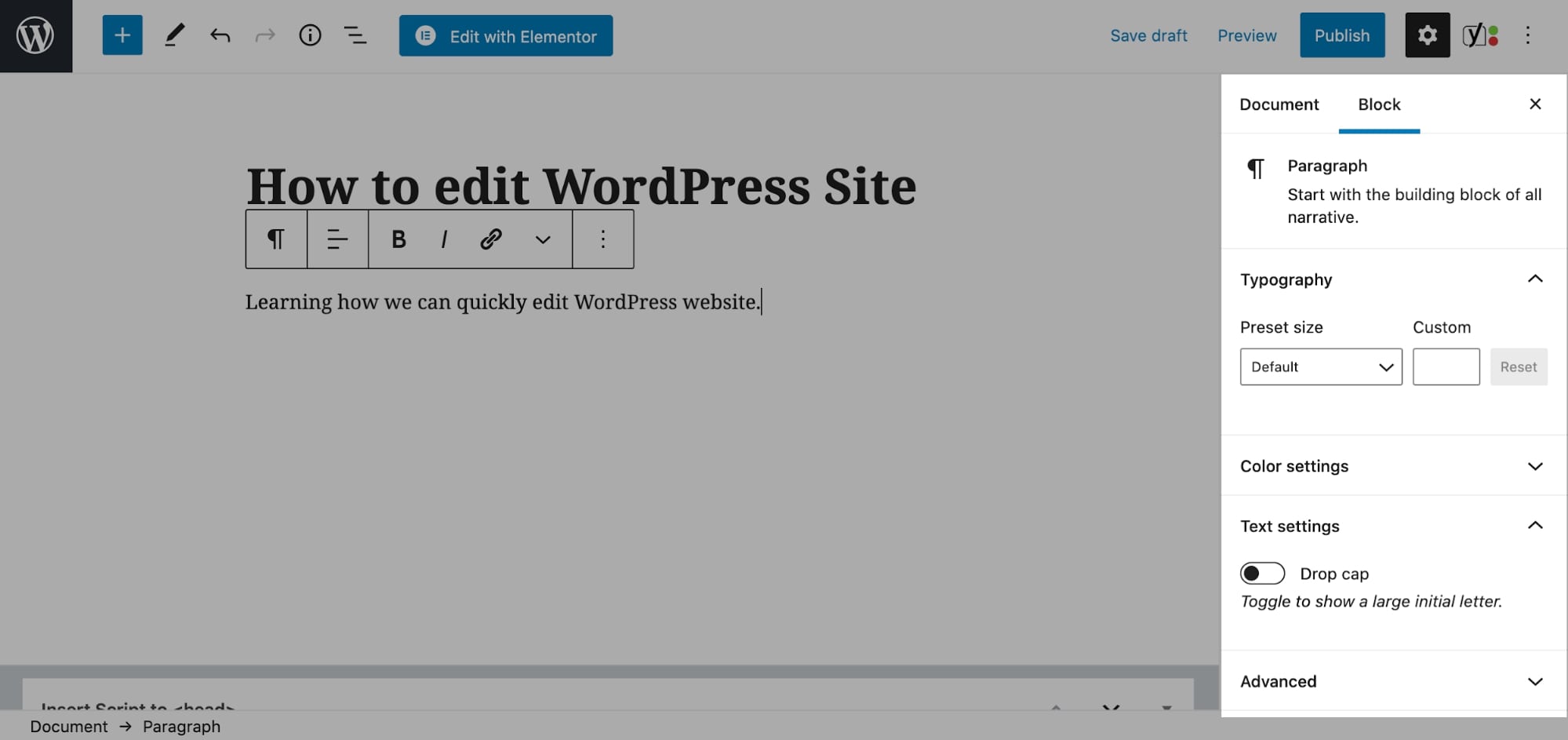 how to edit pages in wordpress