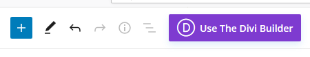 Start using the divi builder