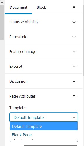 Choose divi builder template to edit home page