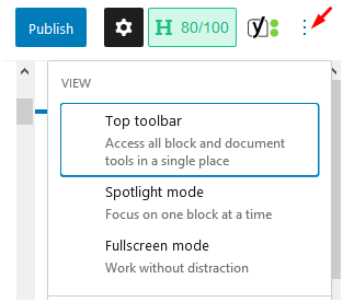 Click on the three dots on the upper right to see top toolbar