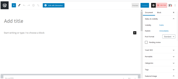 Gutenberg's interface is intuitive
