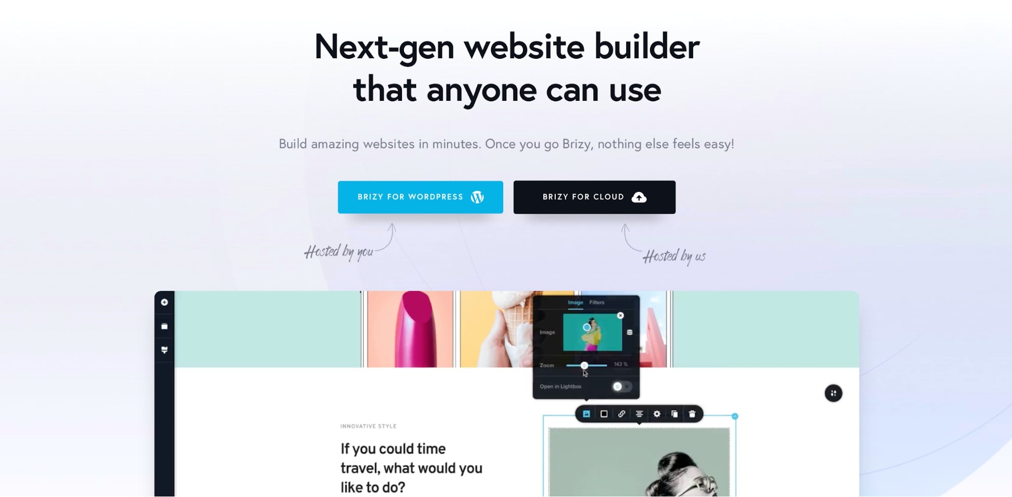 Brizy page builder
