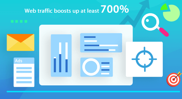 Web traffic can rise by 700%
