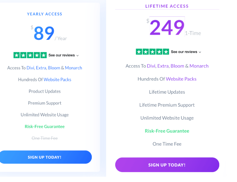 Divi Pricing