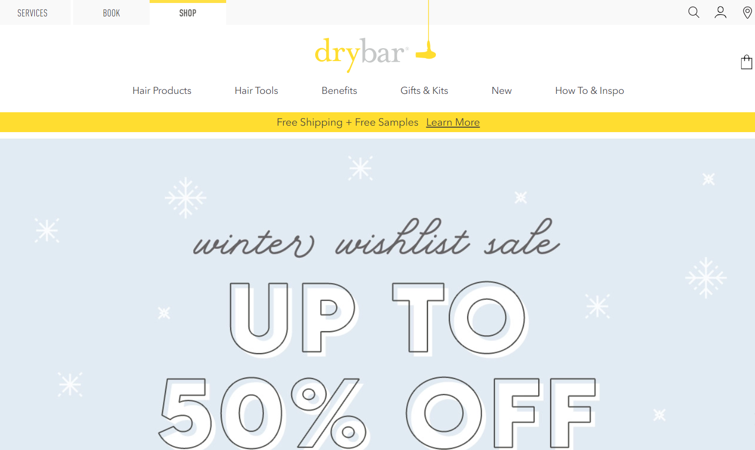 Dry Bar website