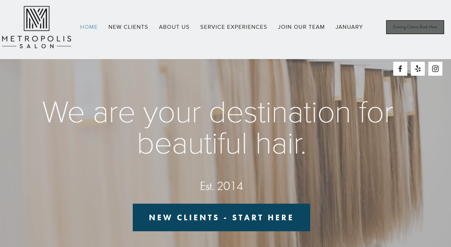 Metropolis Salon website