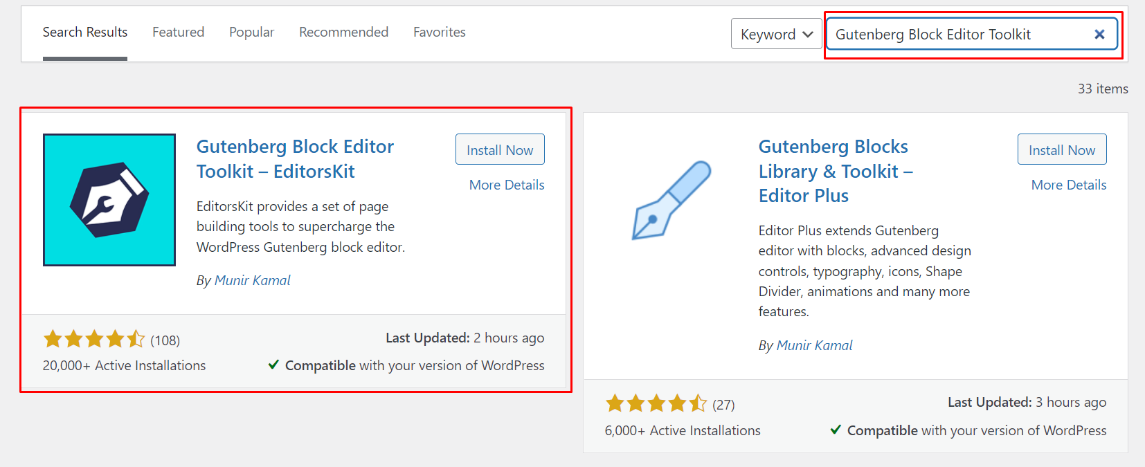 Gutenberg Block Editor Toolkit plugin