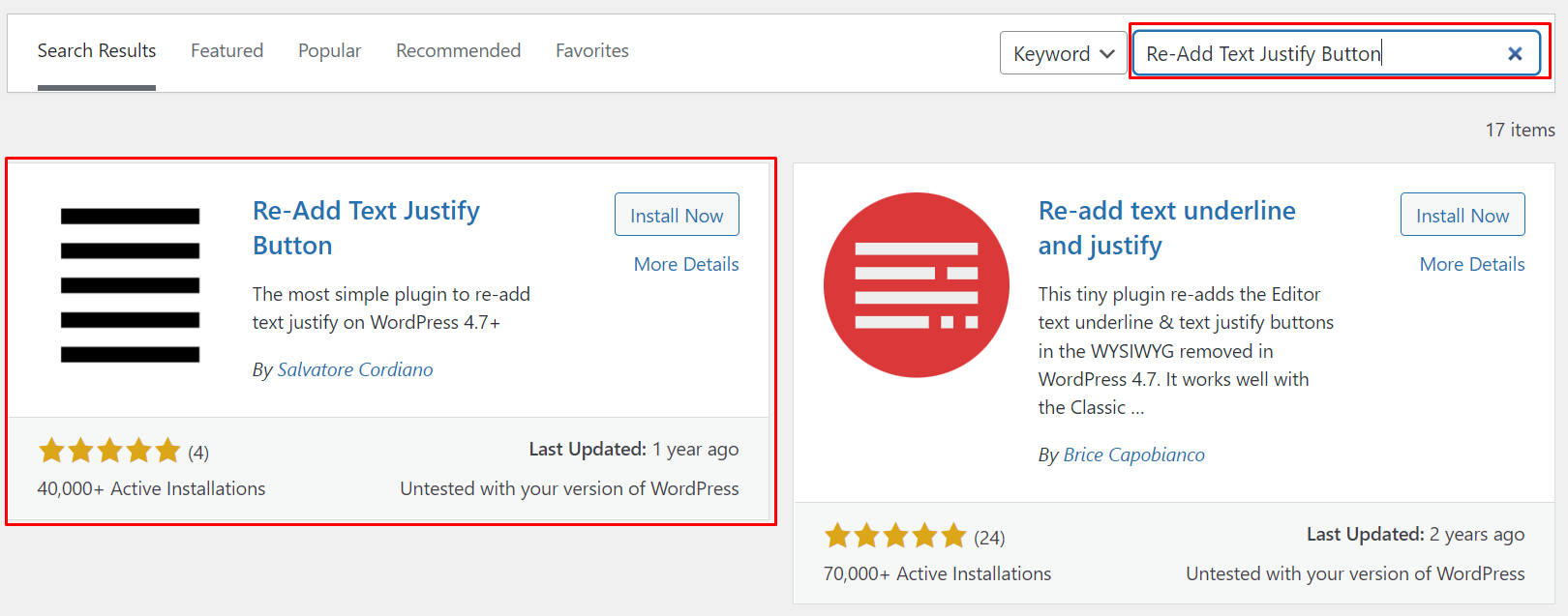 Re-add Text Justify Button plugin
