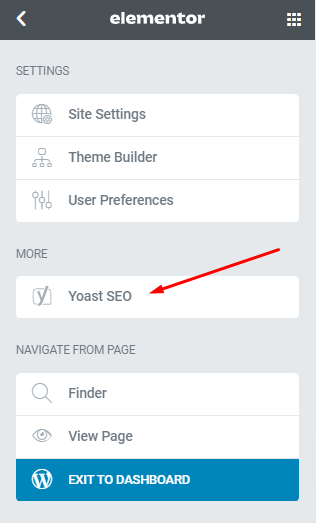 yoast seo and elementor