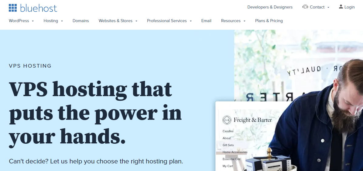 Bluehost offering VPS hosting
