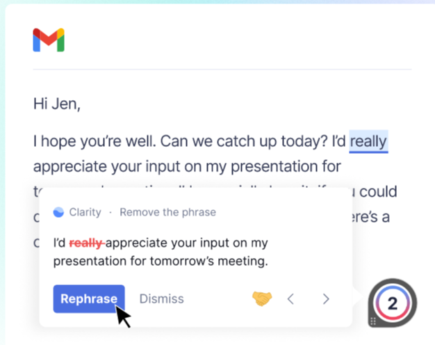 Checking errors with Grammarly