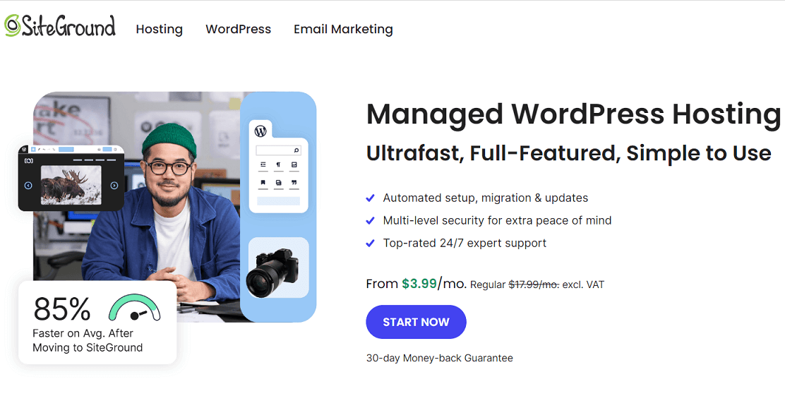 SiteGround Managed WordPress Hosting