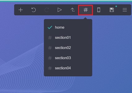 Carrd website sections