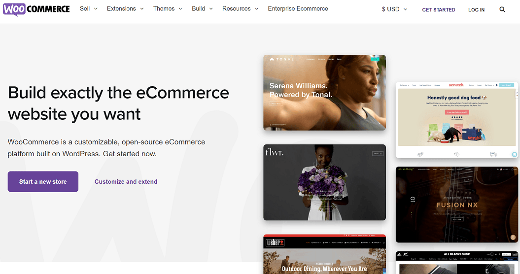 WooCommerce homepage