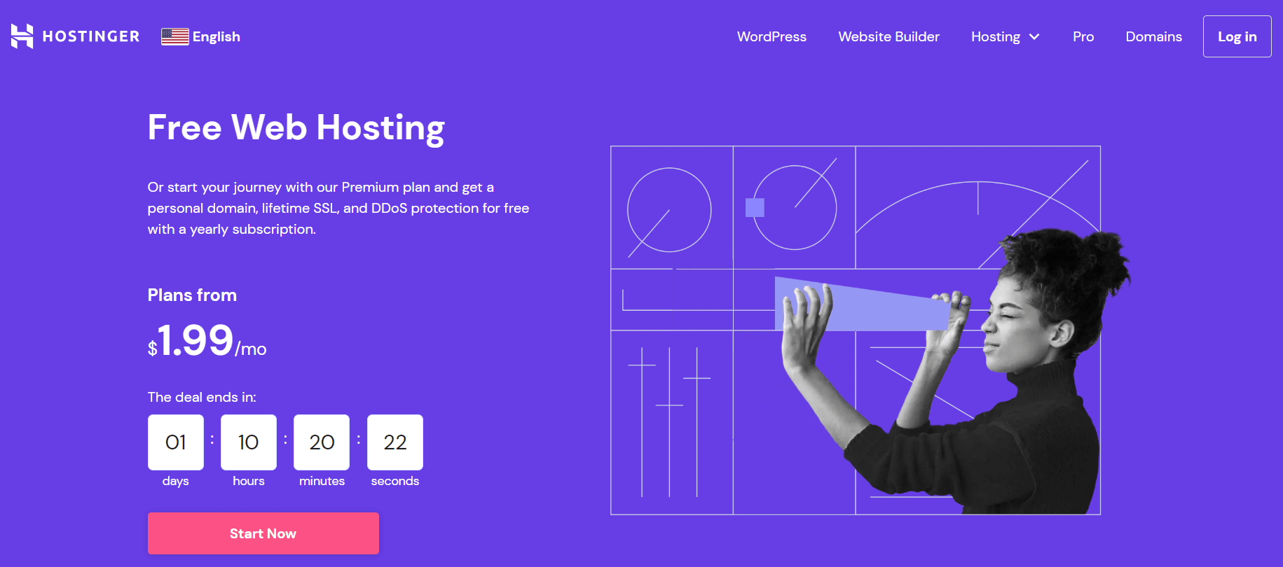 Free Web Hosting Example - Hostinger