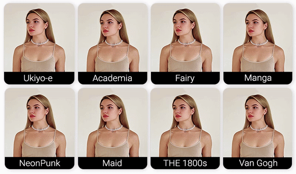 AI portrait examples