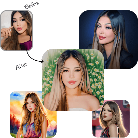 AI-generated portrait examples by Artguru