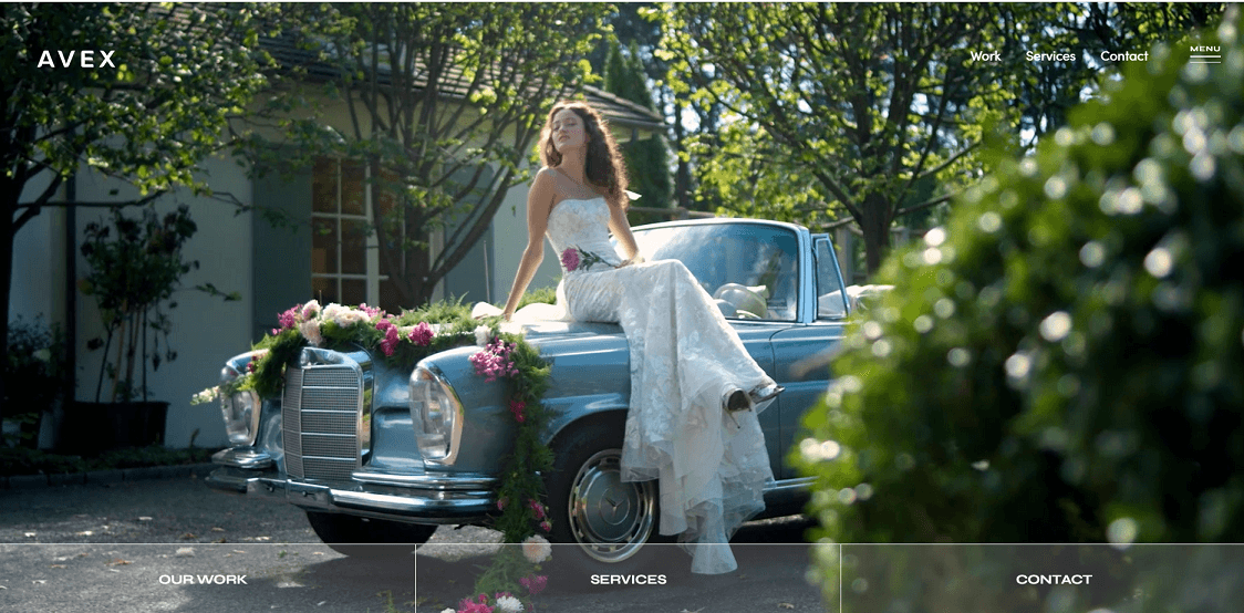 Avex Designs homepage