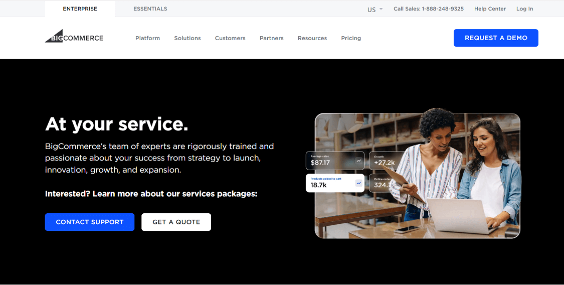 Bigcommerce Services page
