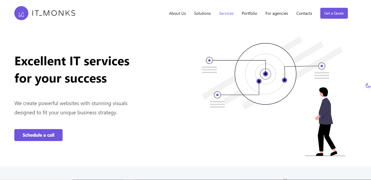 IT Monks Services page