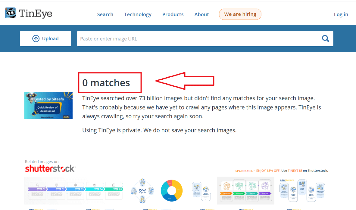 
Checking Siteefy's image by TinEye