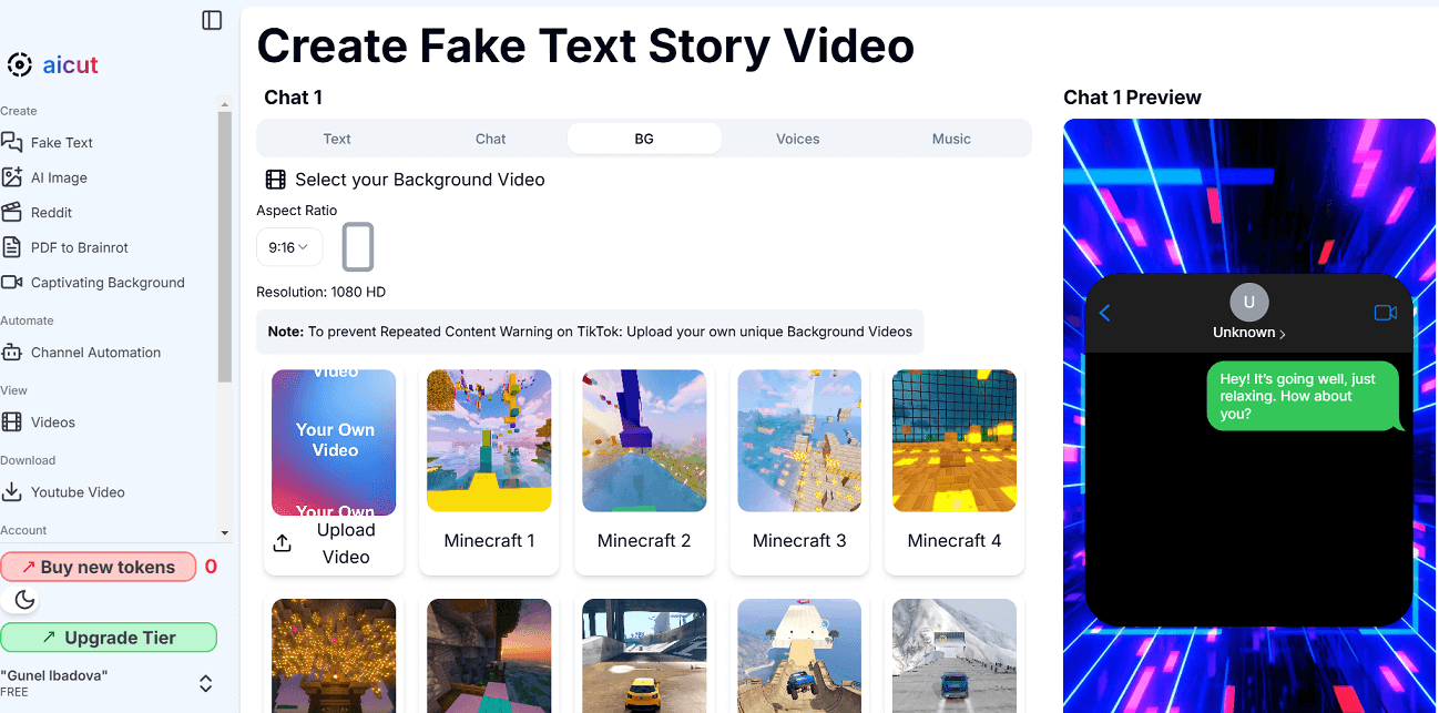 aicut fake text background templates