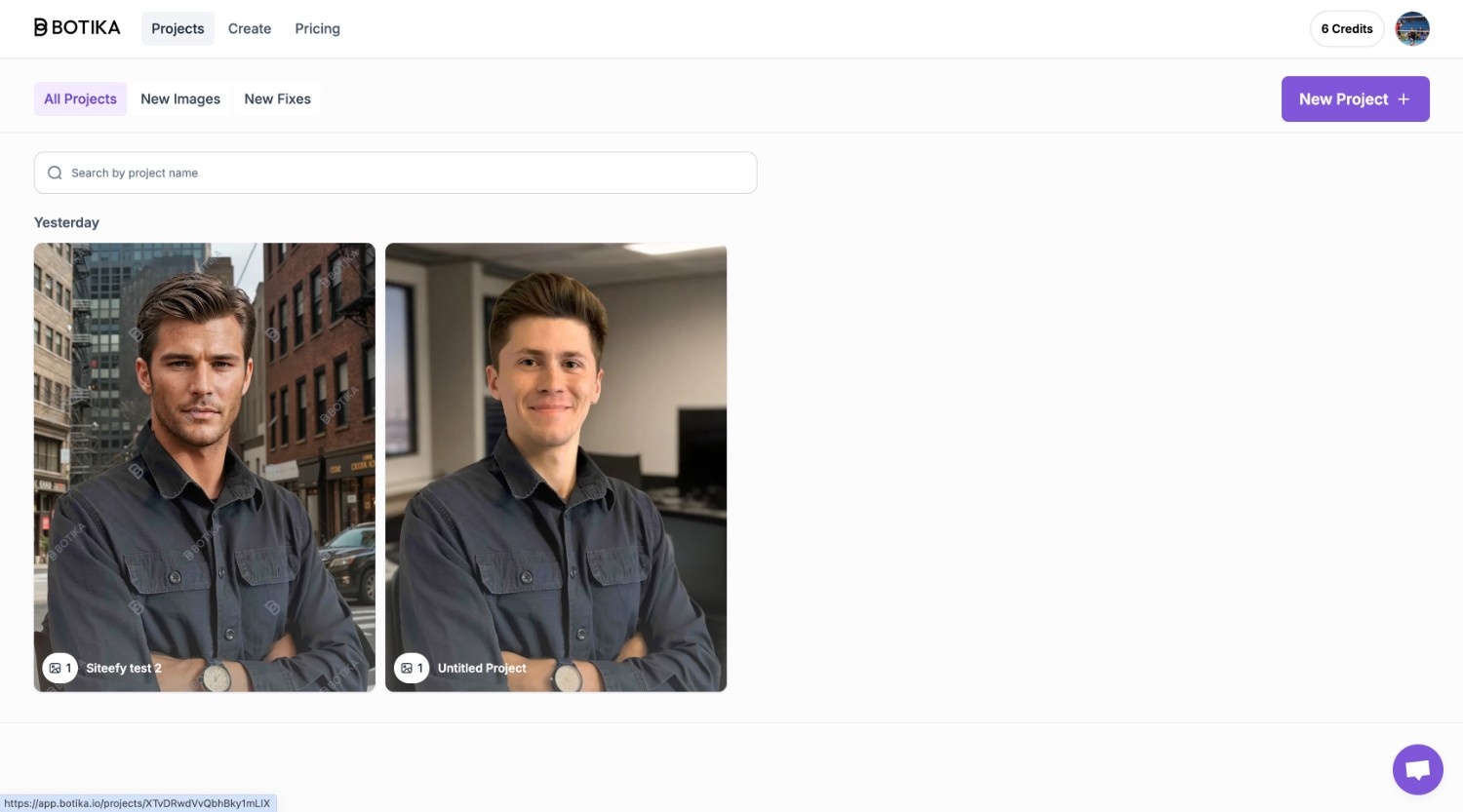 Botika exporting results