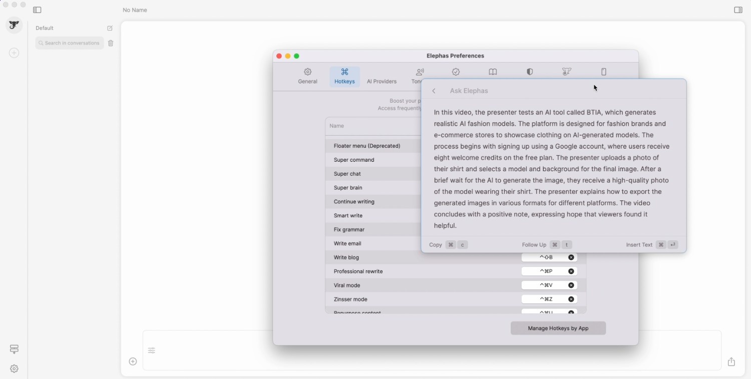 Elephas performing a command