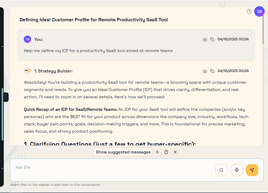 Strategy Generated by Ella AI
