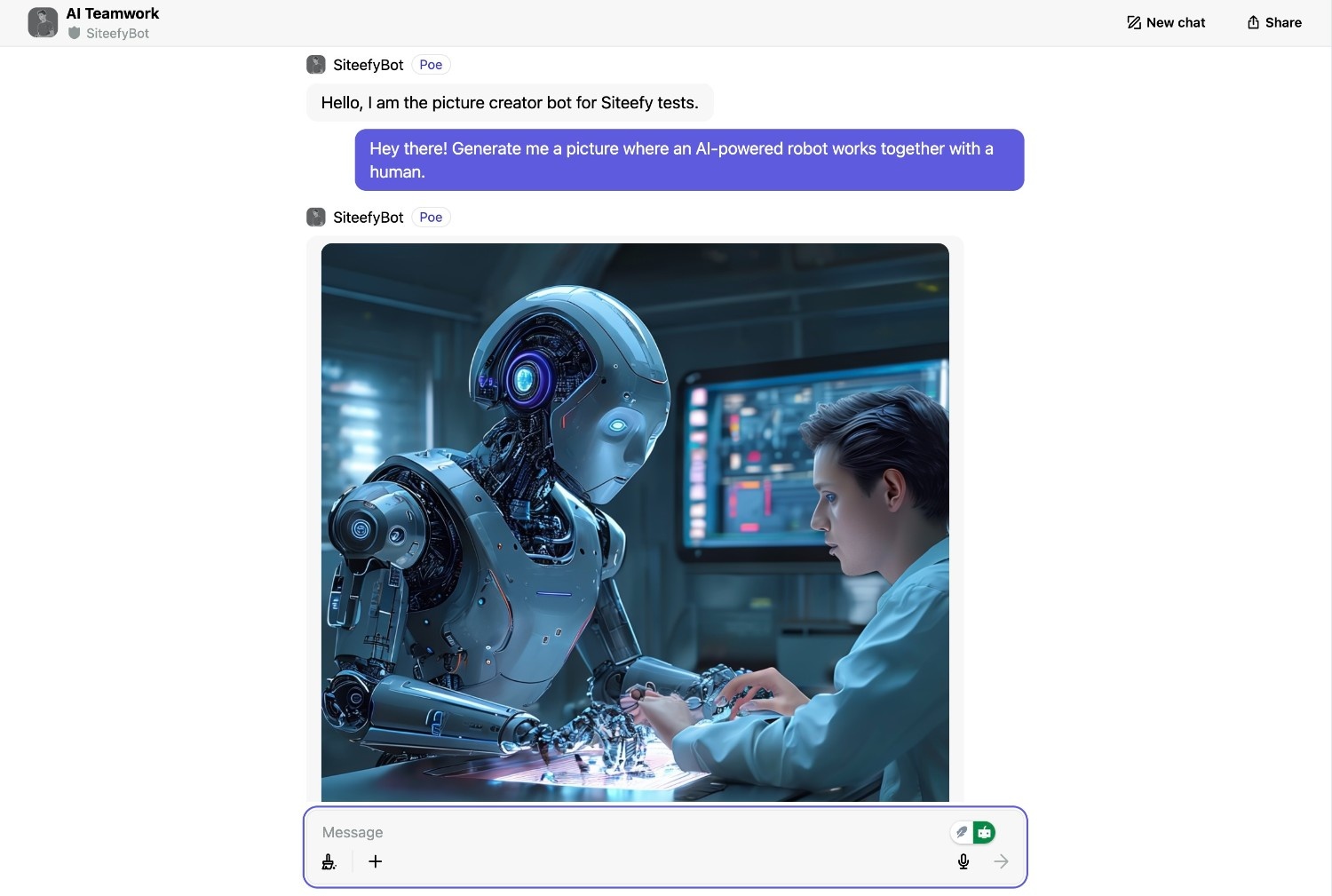 POE your own chatbot