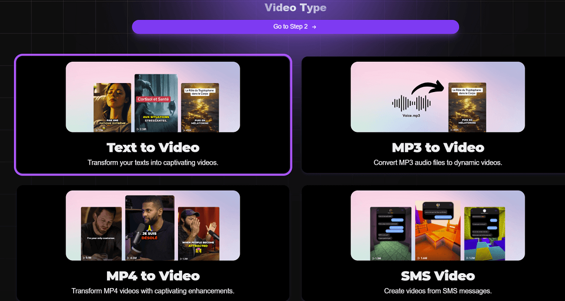 Vexub video types
